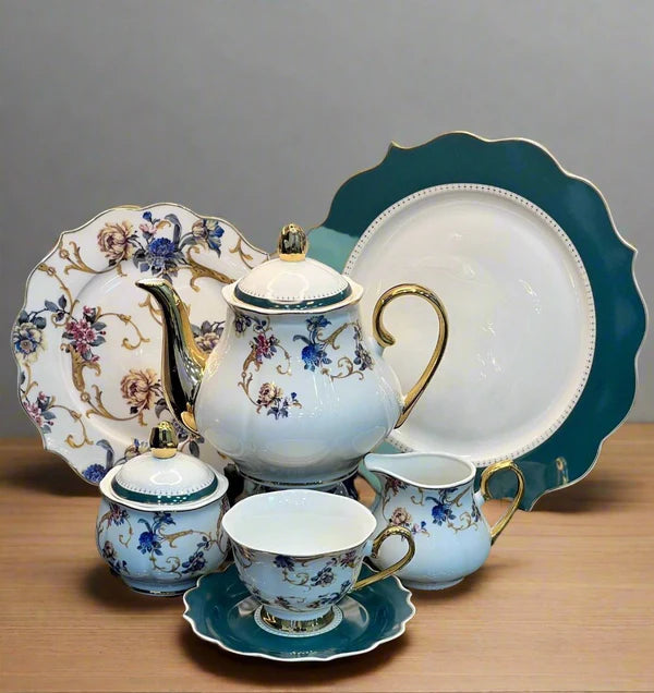 24Pcs Fine Bone China Tea Set