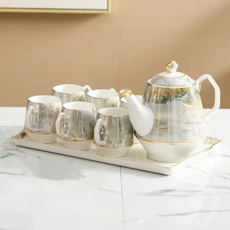 TEA SET WITH TRAY