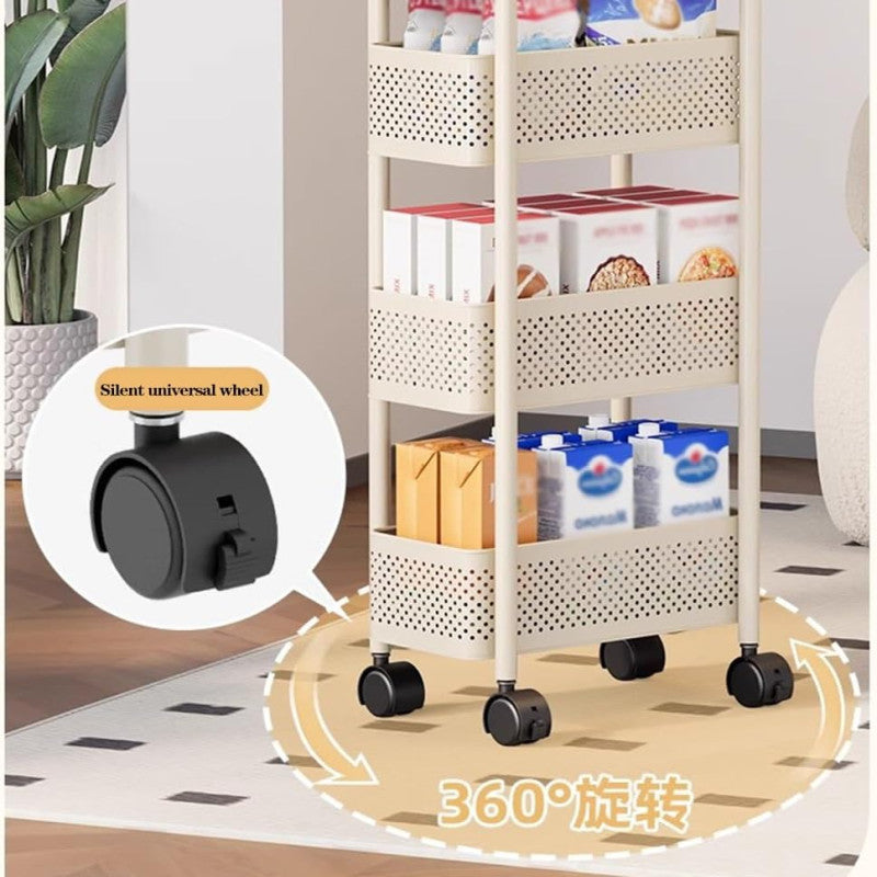 Kitchen Storage Cart With Wheels