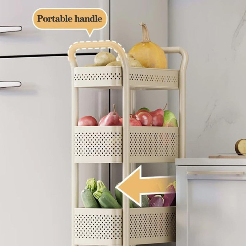 Kitchen Storage Cart With Wheels