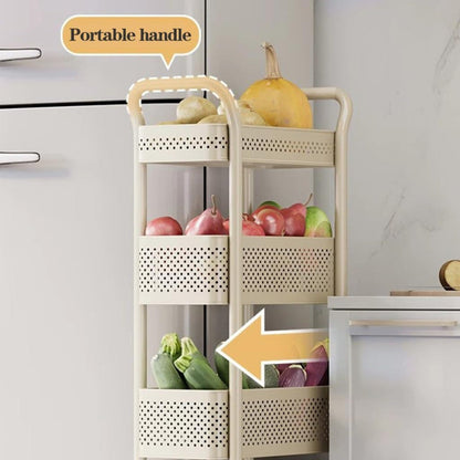 Kitchen Storage Cart With Wheels