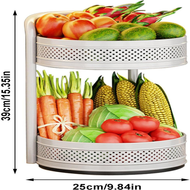 360° Rotating Double Layer Spice Rack