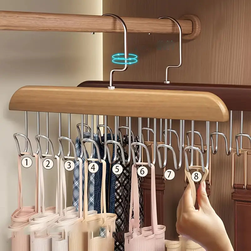 Multifunctional Solid Wood Clothes Hanger