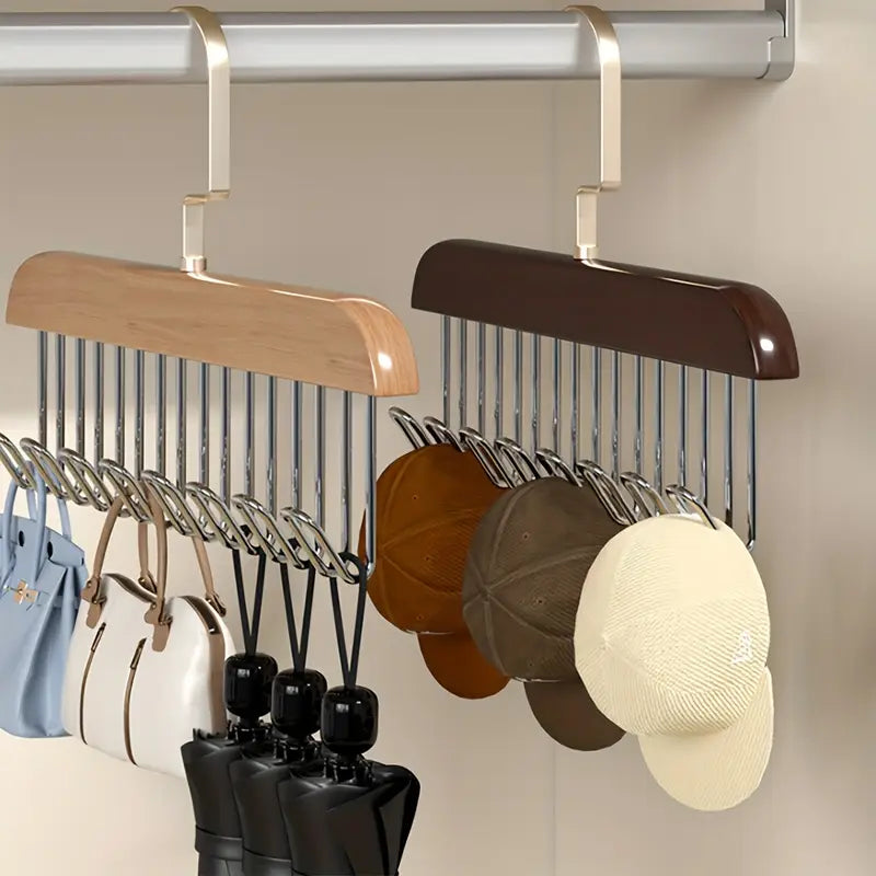 Multifunctional Solid Wood Clothes Hanger