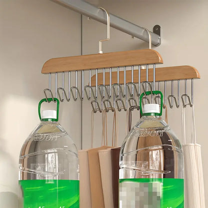 Multifunctional Solid Wood Clothes Hanger