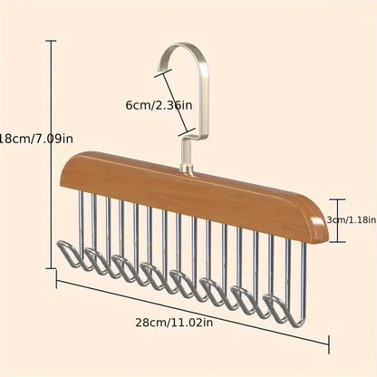 Multifunctional Solid Wood Clothes Hanger