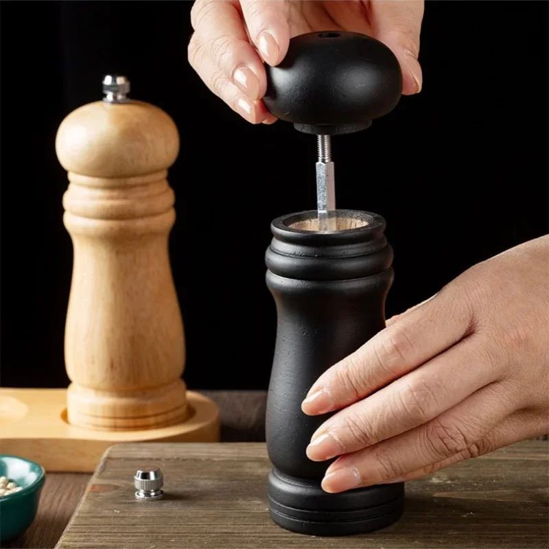 Classic Wooden Pepper Grinder & Salt Mill – Adjustable Coarseness | Buy Online in Pakistan