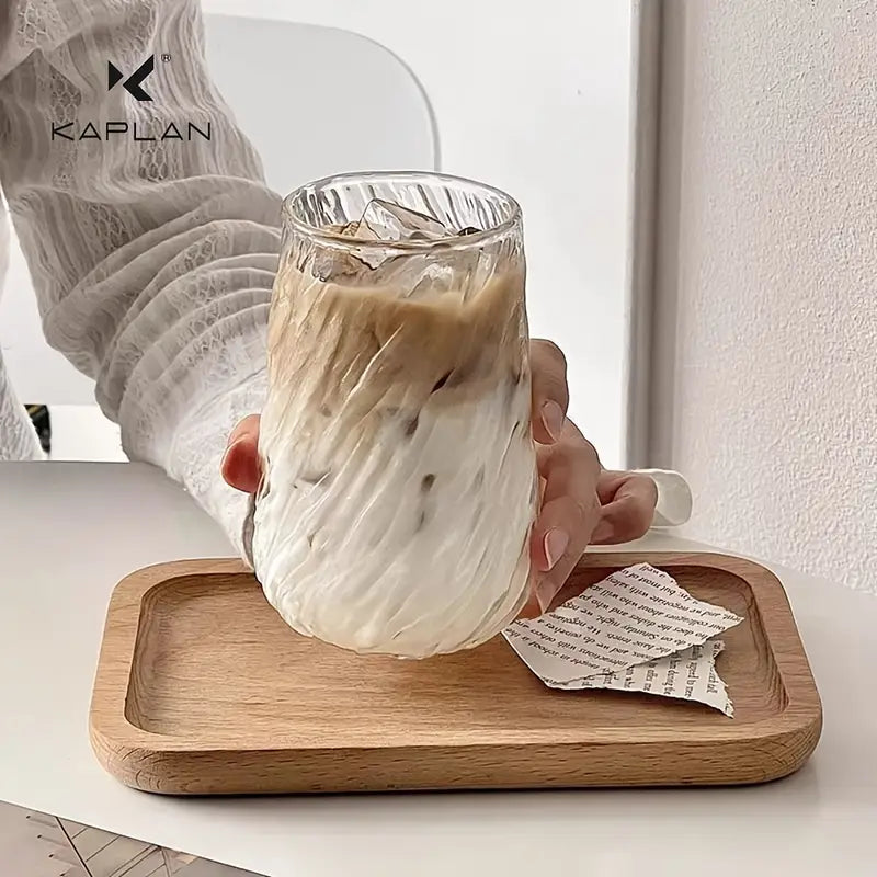 Buy Frozen Ice Design Glass Cup – Transparent Tea & Coffee Mug – Elegant Gift Mug Pakistan