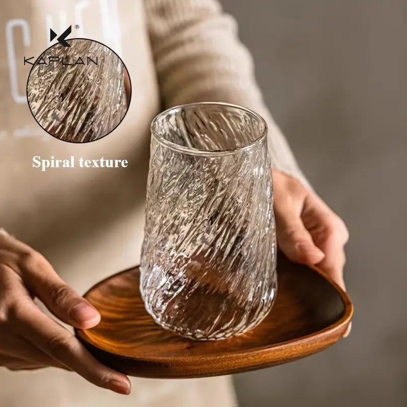 Buy Frozen Ice Design Glass Cup – Transparent Tea & Coffee Mug – Elegant Gift Mug Pakistan