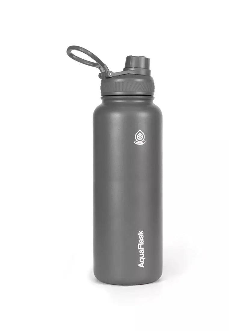AquaFlask Bottle 40oz – Stone Grey | Premium Insulated Flask for Office, Gym & Outdoor Use