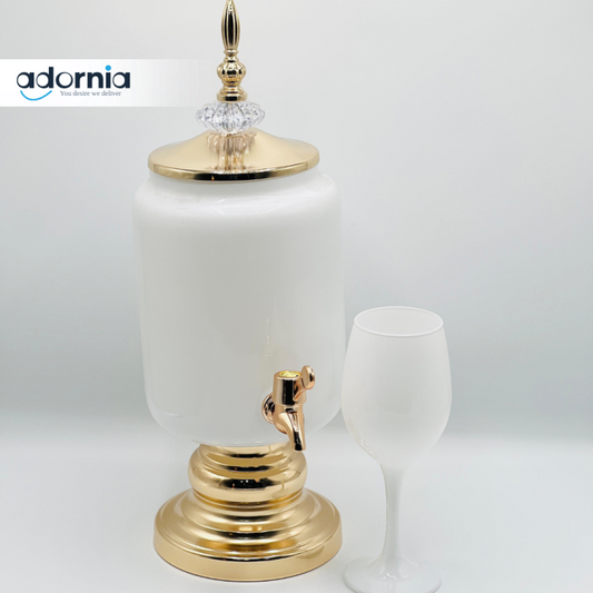 7 Pcs Dispenser Set White Matt – Elegant & Functional Kitchen Storage