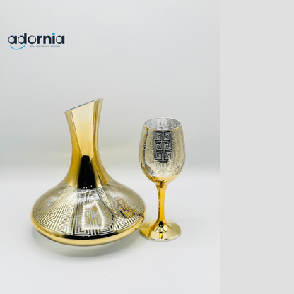 7PCS Glass Water Decanter Set – Elegant Beverage Serving Set for Home & Events in Pakistan