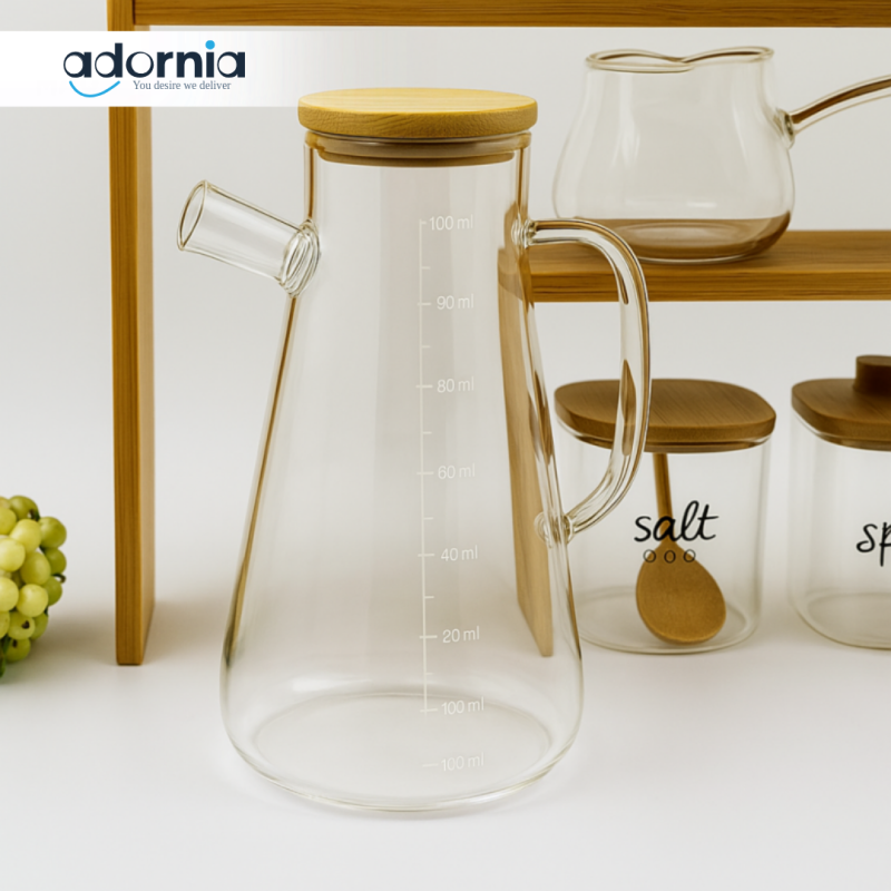 9-Piece Premium Kitchen Organizer Set with Bamboo Stand – Complete Countertop Storage Solution