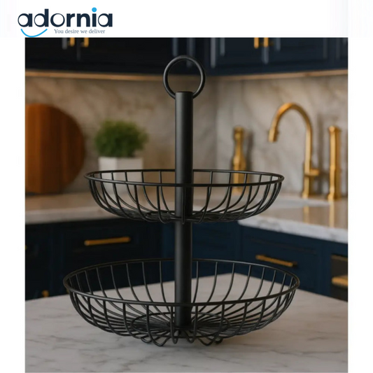 LuxeTier™ Matte Black 2-Tier Organizer