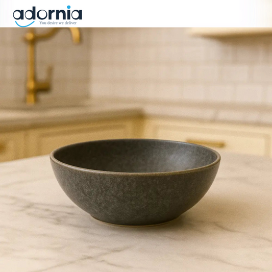4.75” Ceramic Serving Bowl – Matte Grey Finish (96c)