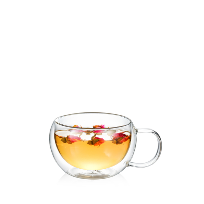 Wilmax Double Wall Thermo Glass Cup – 250 ml (One Piece)