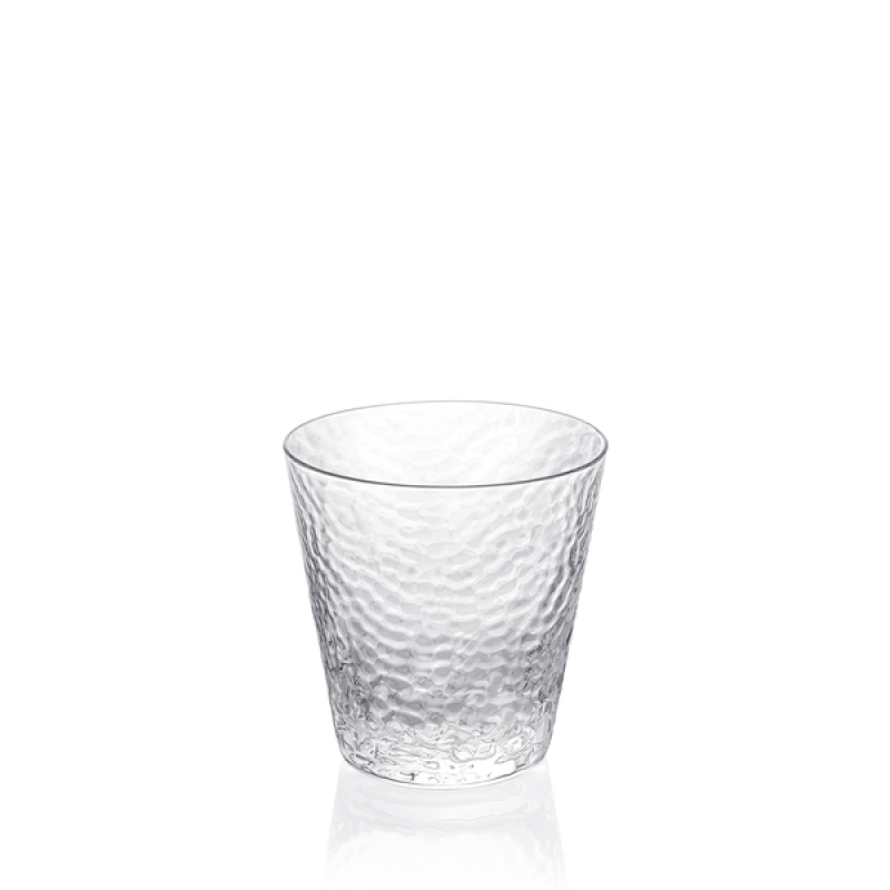Wilmax Hammered Glass Tumbler – 300 ml (10 fl oz)