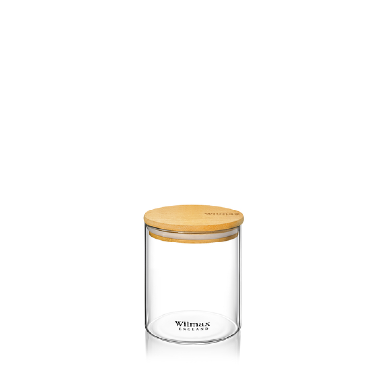 Wilmax Glass Storage Jar with Lid – 4×5 Inch