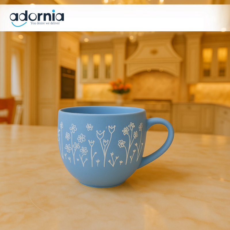 580ML Large Ceramic Mug – Premium Coffee & Tea Cup with Comfort Handle for Daily Use