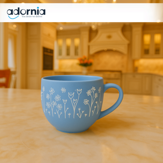 580ML Large Ceramic Mug – Premium Coffee & Tea Cup with Comfort Handle for Daily Use