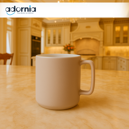 Minimalist Ceramic Mug with Handle – Elegant Coffee & Tea Cup for Daily Use