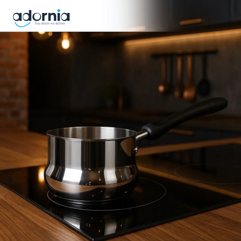 14cm Prestige Stainless Sauce Pot – Induction-Ready Milk & Saucepan for Daily Use