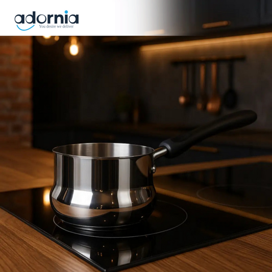 14cm Prestige Stainless Sauce Pot – Induction-Ready Milk & Saucepan for Daily Use
