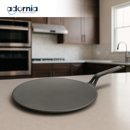 PRESTIGE CAST IRON 26CM CURVED TAWA – HEAVY DUTY NON-STICK FLAT PAN FOR ROTI