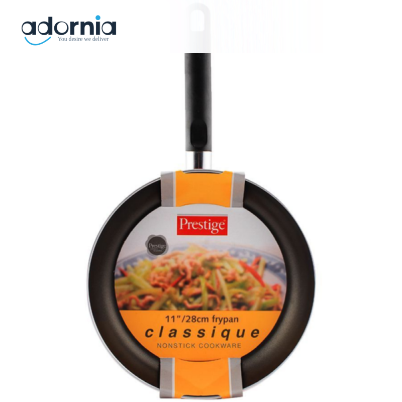 PRESTIGE CLASSIQUE FRYPAN 28CM – NON-STICK FLAT COOKING PAN FOR GAS & INDUCTION