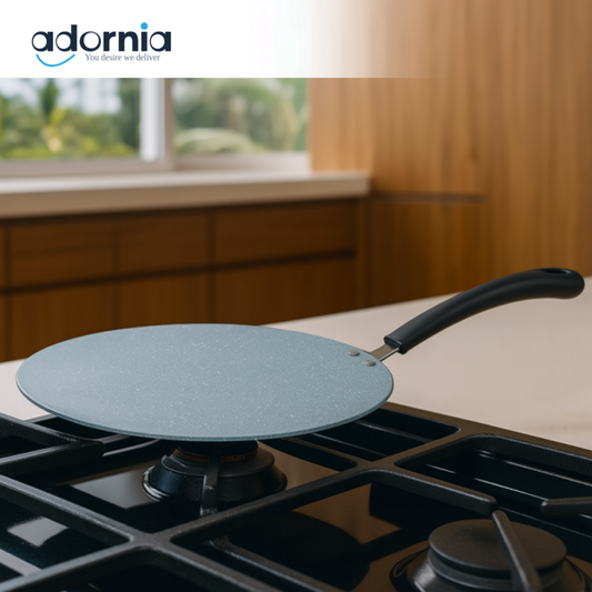 PRESTIGE 34CM ALUMINUM CONCAVE TAWA GREY GRANITE NON-STICK FLAT PAN