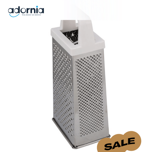 PRESTIGE BOX GRATER – STAINLESS STEEL 4-SIDED VEGETABLE & CHEESE GRATER