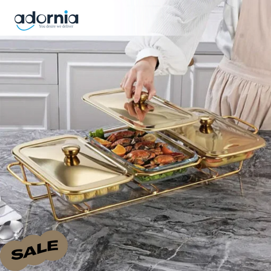 Rectangle Burner Dish 3in1