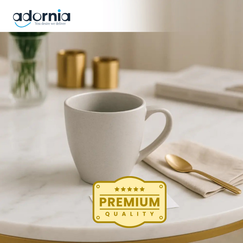 Elegant Matte White Ceramic Mug – Luxury Minimalist Drinkware”
