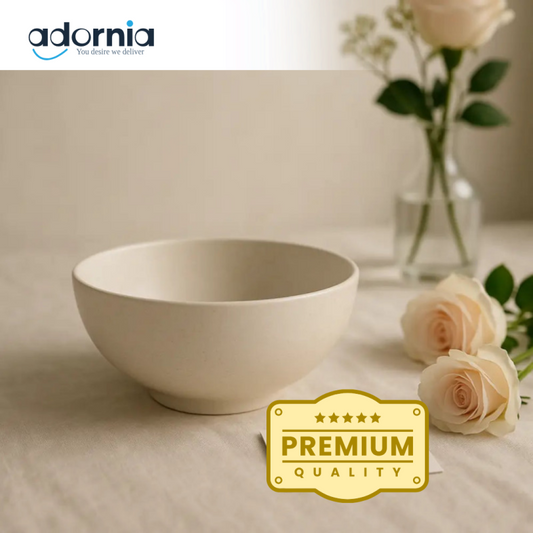 Elegant Ivory Soup Bowl – Minimalist Ceramic Luxury