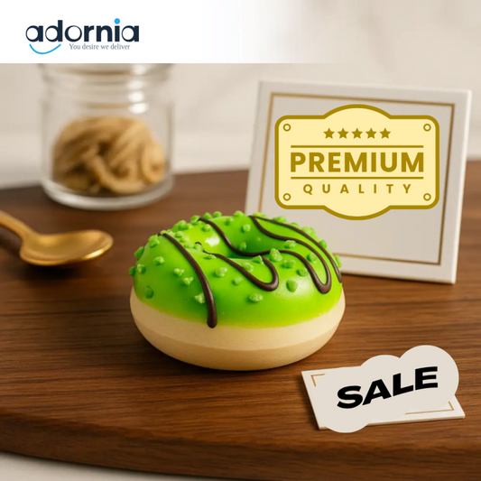 Luxury Green Donut Fridge Magnet – Decorative Kitchen Accessory