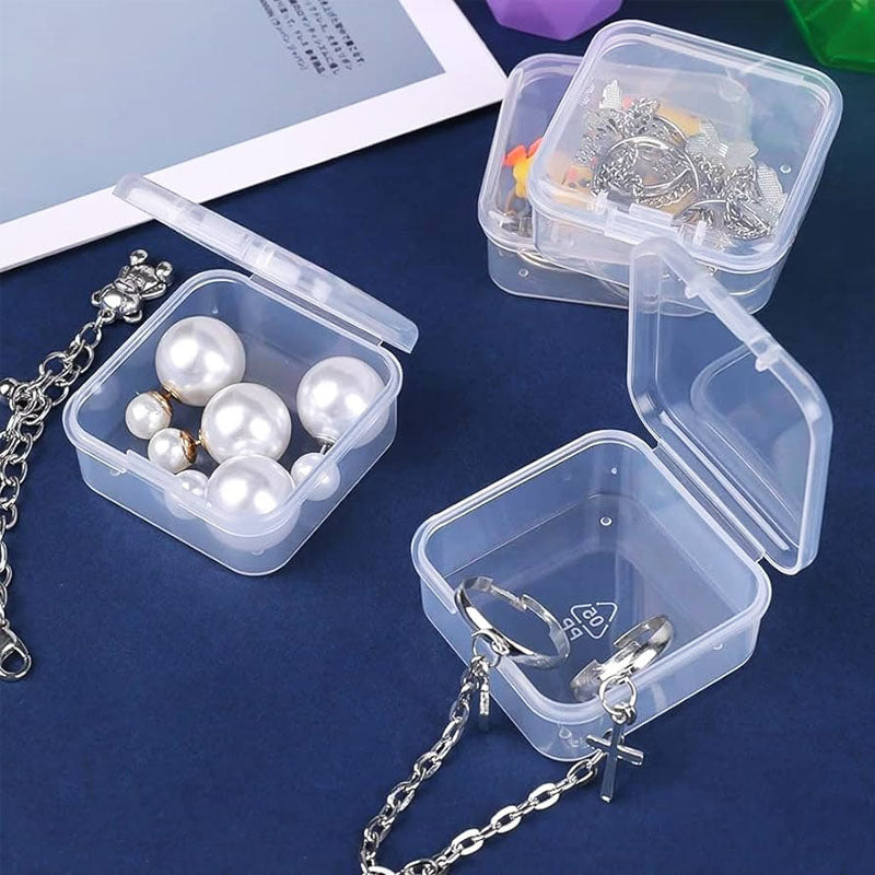 Mini Square Storage Box With Lid Pack Of 10