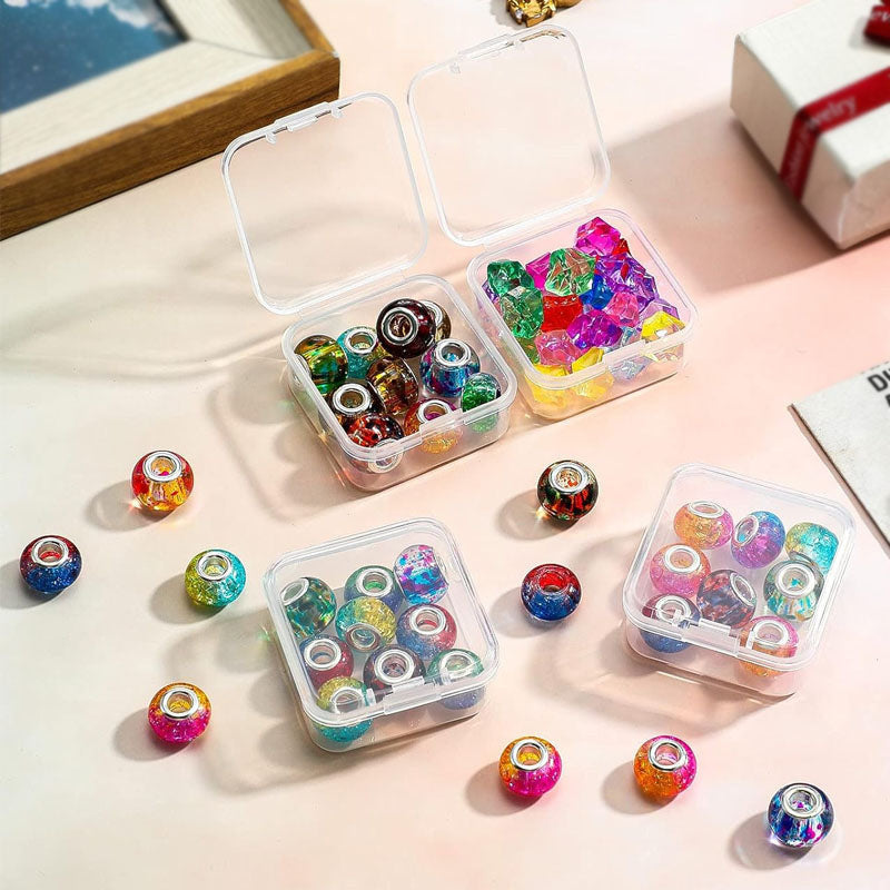 Mini Square Storage Box With Lid Pack Of 10