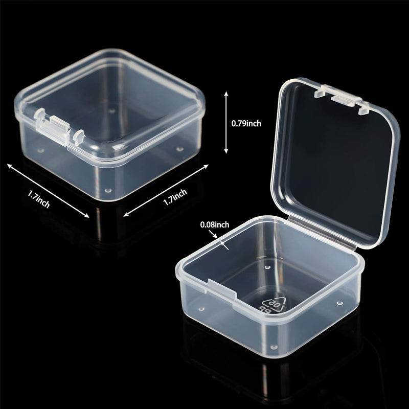 Mini Square Storage Box With Lid Pack Of 10