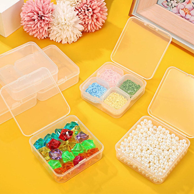 Mini Square Storage Box With Lid Pack Of 10