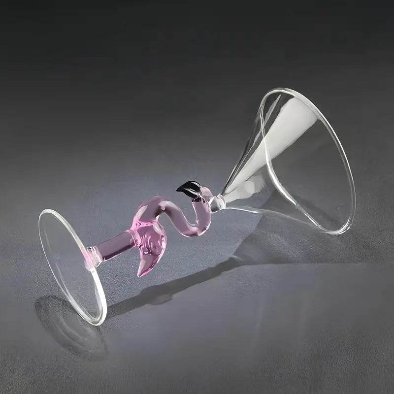 Swan Shape Glass Sipper 1 pcs