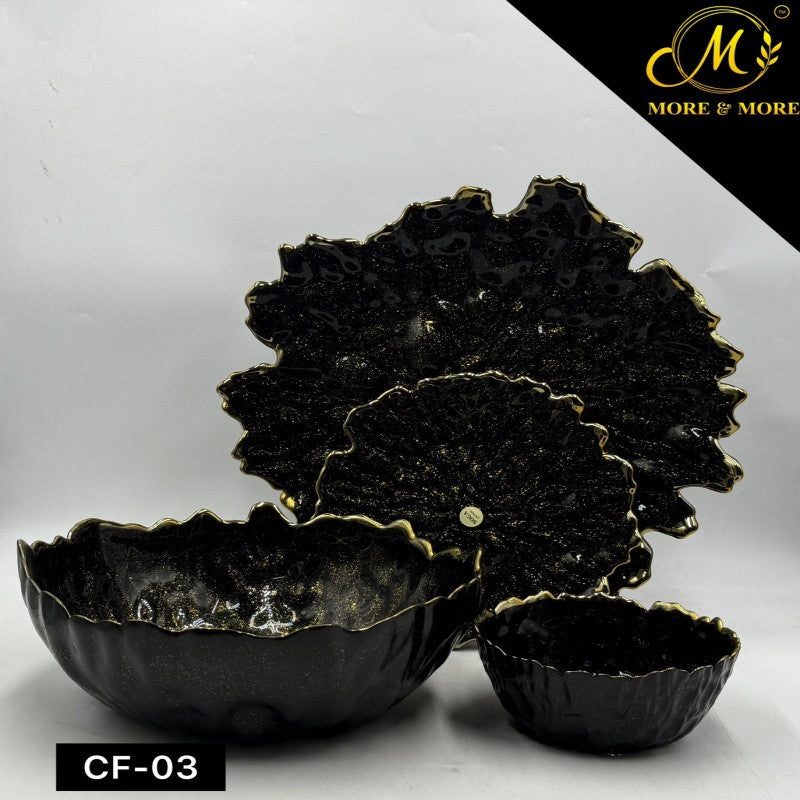 14 Pcs Ceramic Cake & Fruit Serving Set – Elegant Dessert Plates