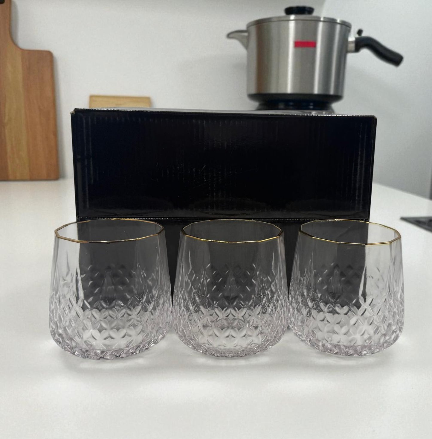 6-Piece Premium Glass Set – Elegant Drinkware for Water, Juice & Beverages | Stylish Tableware | Adornia.pk