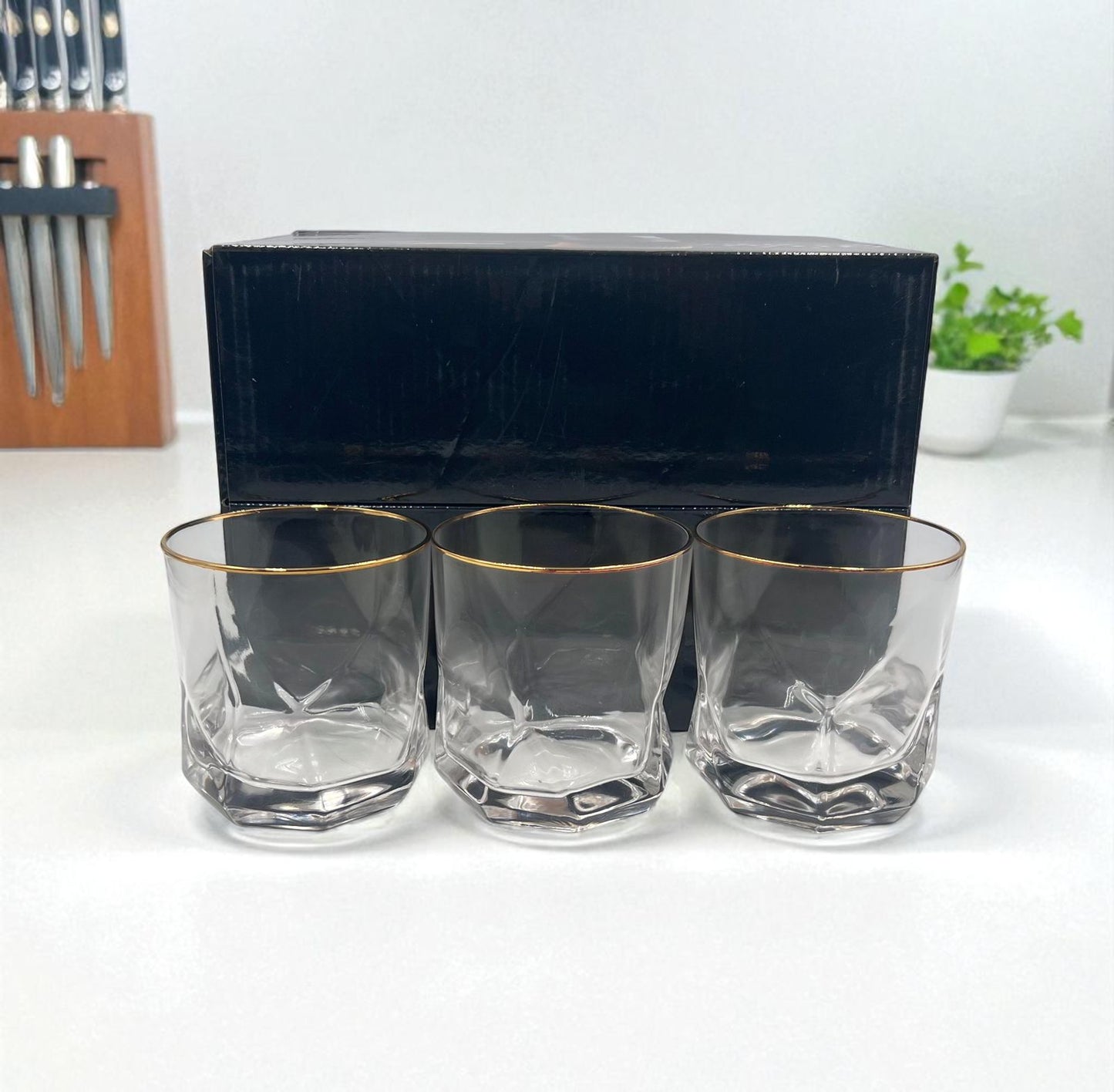 6-Piece Premium Glass Set – Elegant Drinkware for Water, Juice & Beverages | Durable & Stylish Table Glasses | Adornia.pk