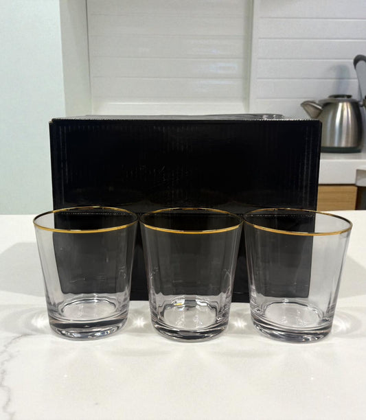 6-Piece Premium Glass Set – Elegant Drinkware for Water, Juice & Beverages | Durable & Stylish Table Glasses | Adornia.pk