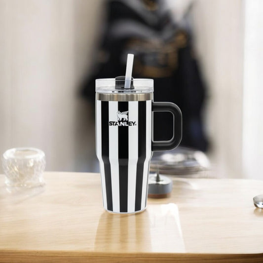 Stanley Summer Quencher H2.0 FlowState Tumbler 14oz – Black Stripes | Adornia.pk