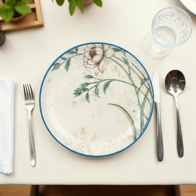 Brilliant 8.5-Inch Side Plate – Elegant Porcelain Dessert & Snack Plate for Modern Dining | Adornia.pk