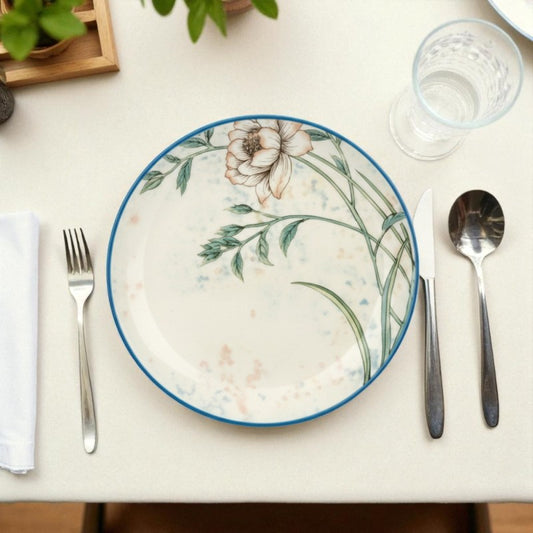 Brilliant 8.5-Inch Side Plate – Elegant Porcelain Dessert & Snack Plate for Modern Dining | Adornia.pk