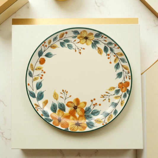 The Brilliant 8.5-Inch Side Plate – Elegant Porcelain Dessert & Snack Plate | Adornia.pk
