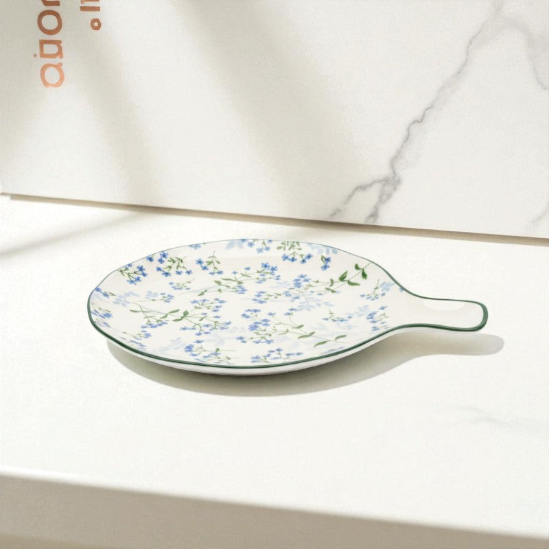 Brilliant 9-Inch Round Baker with Handle – Elegant Porcelain Baking Dish for Oven & Table Serving | Adornia.pk