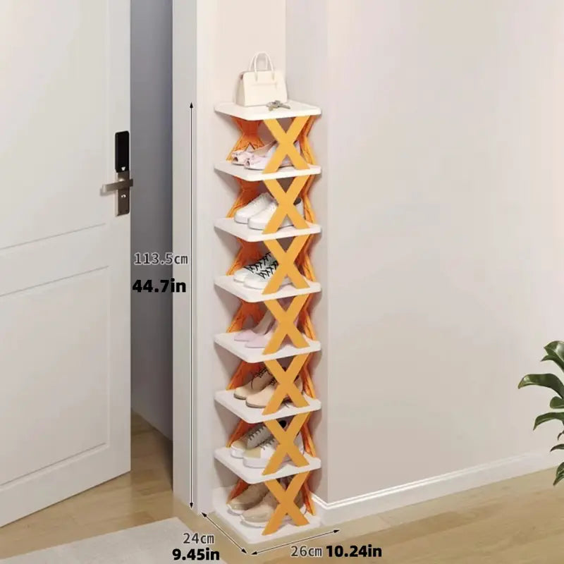5 Layer Shoe Rack Organizer – Space-Saving Shoe Storage Shelf for Closet, Bathroom & Door